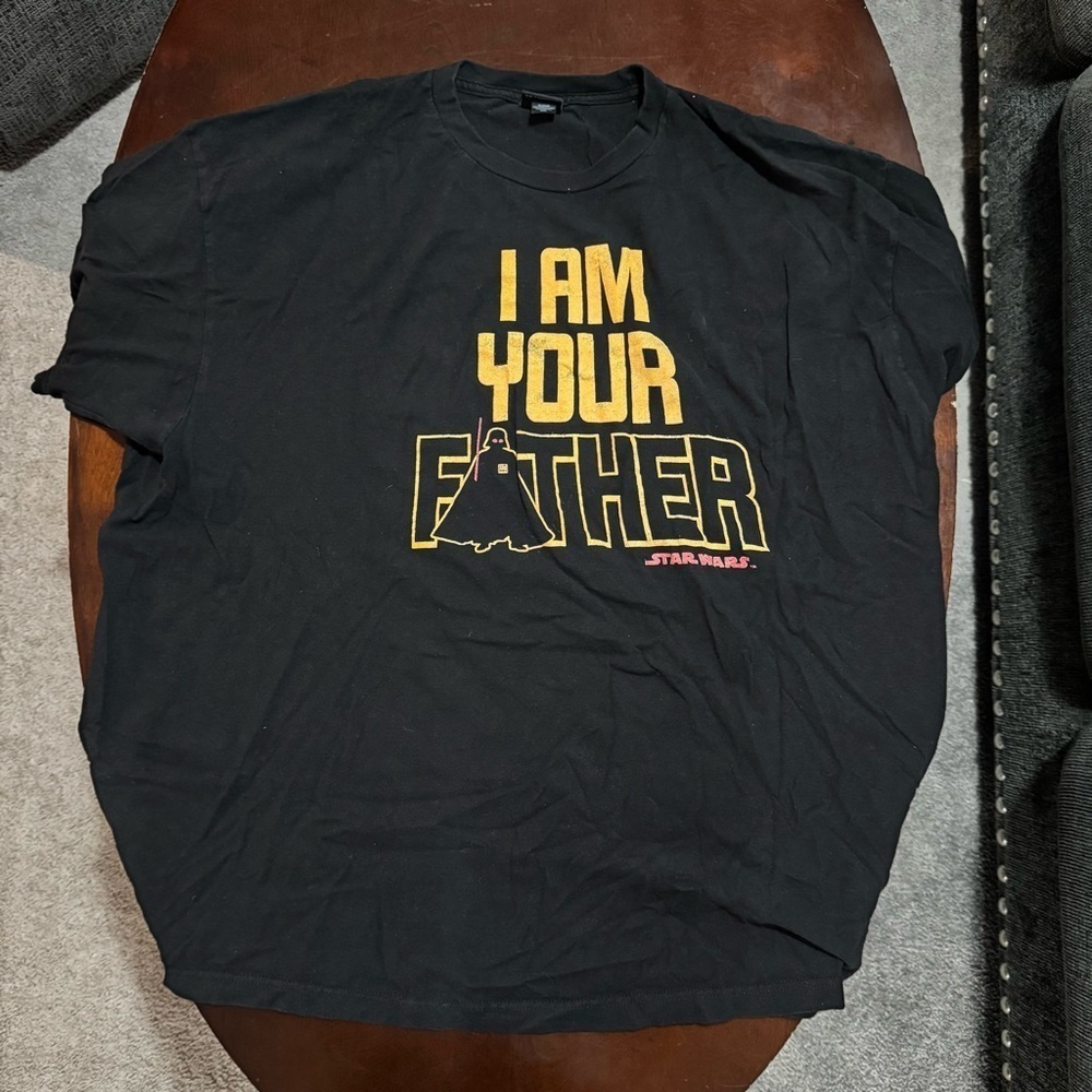 Star Wars Lucas Film T-Shirt Darth Vader I Am Your Father Size 3XL Black